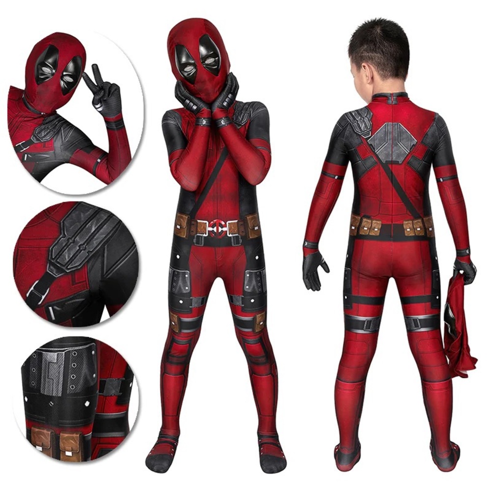 Deadpool Halloween kids costume size XL, size 10-12